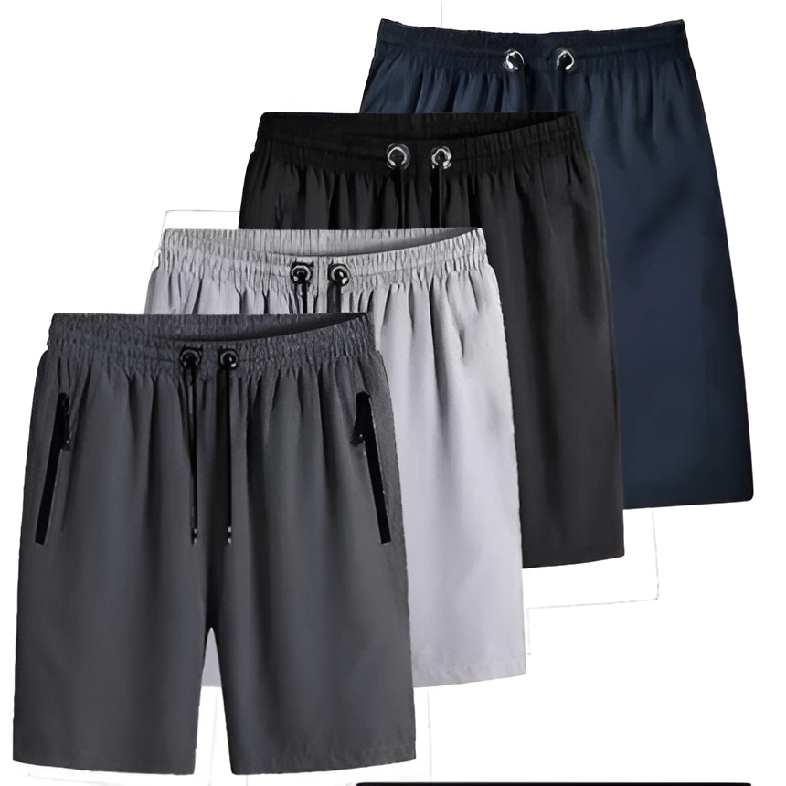 Malvor's UrbanEase 4 Pack Men's Cotton Shorts Combo